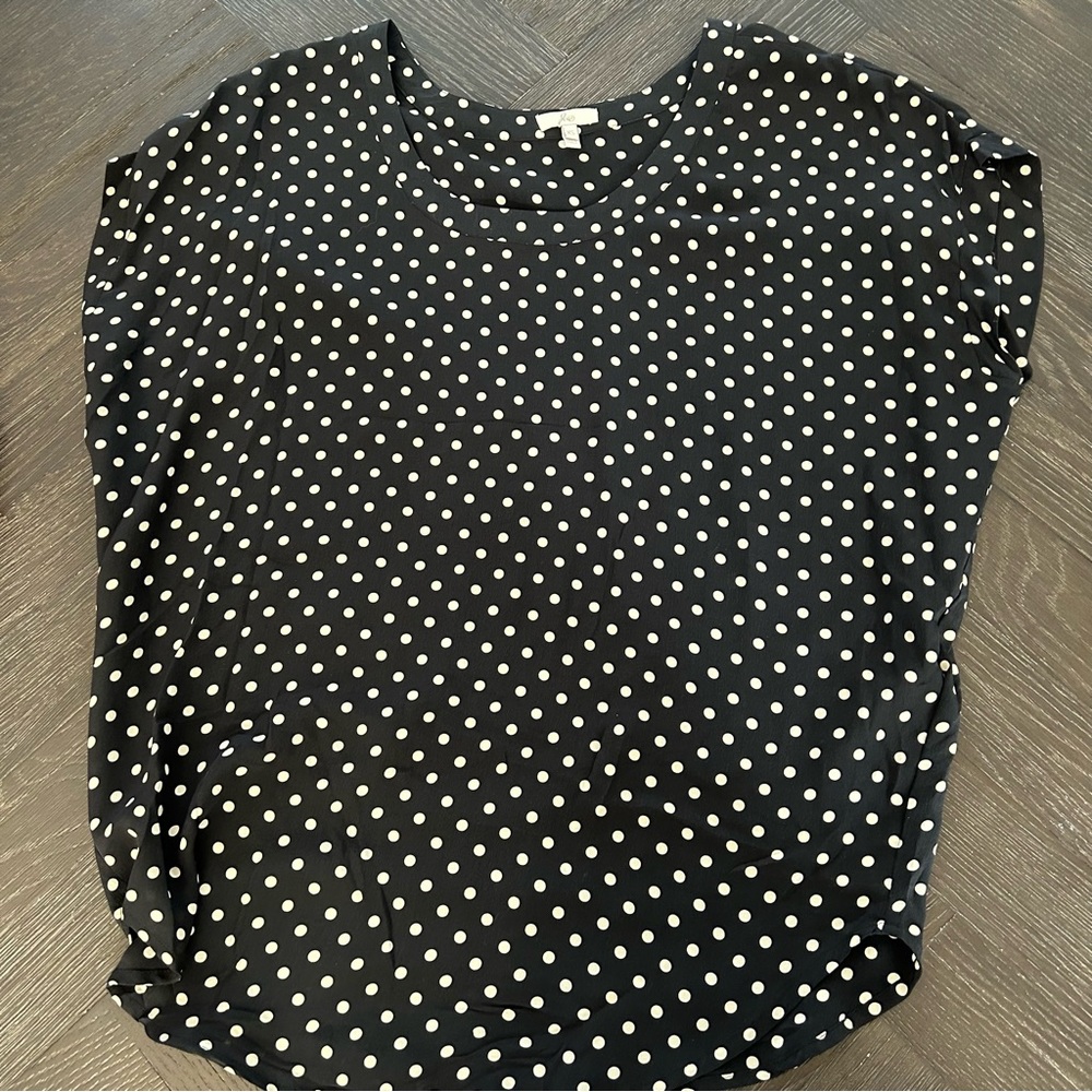 Joie Womens Polka Dot sleeveless blouse